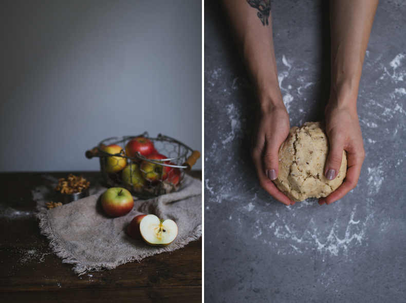 Apple galettes with walnut dough by Tanya Balyanitsa (more recipes on Honeytanie.com)