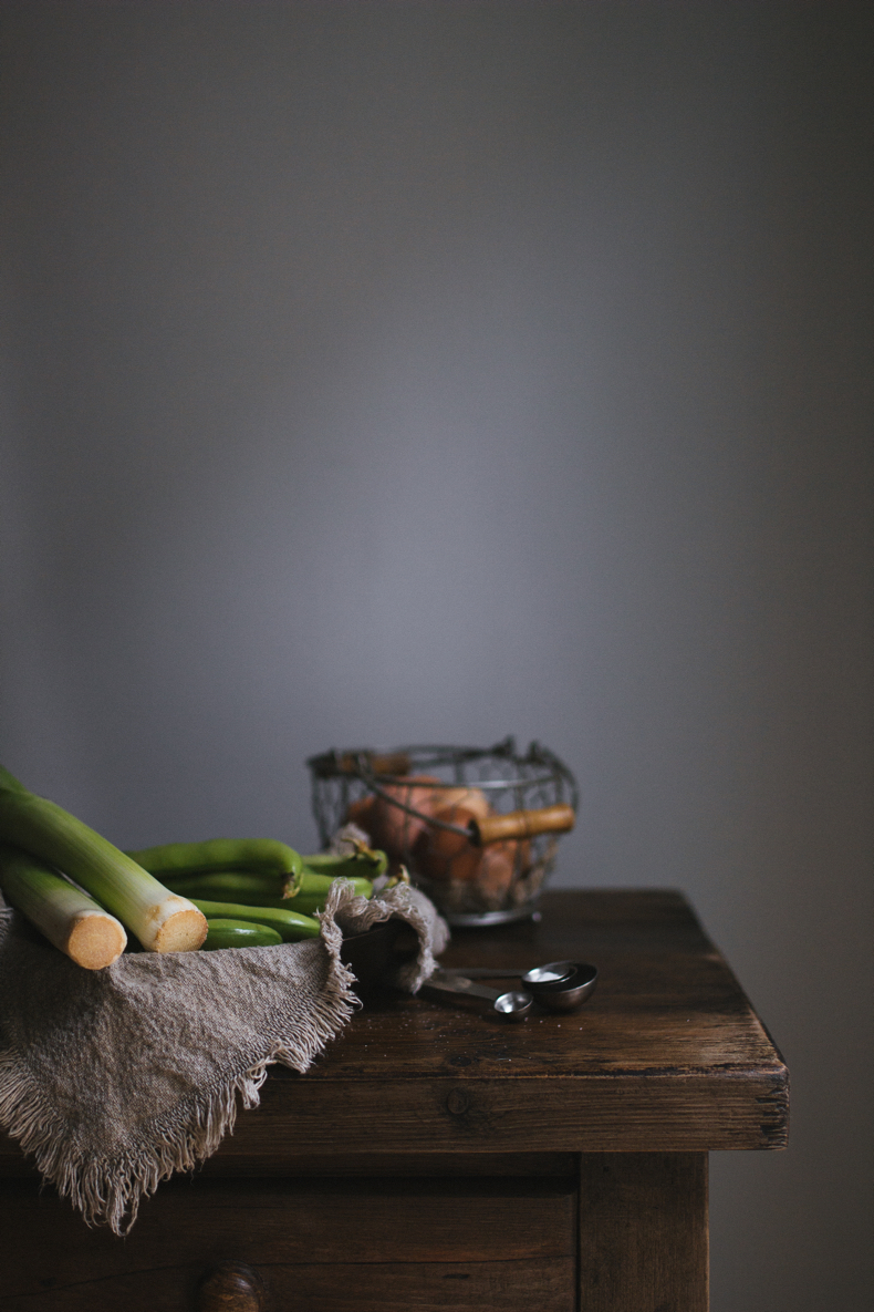 Broad Beans and Leek Frittata by Tanya Balyanitsa (Honeytanie.com)
