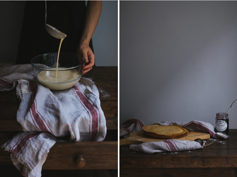 Buttermilk Crepes by Tanya Balyanitsa (more recipes on Honeytanie.com)