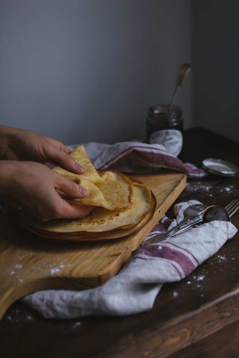 Buttermilk Crepes by Tanya Balyanitsa (more recipes on Honeytanie.com)