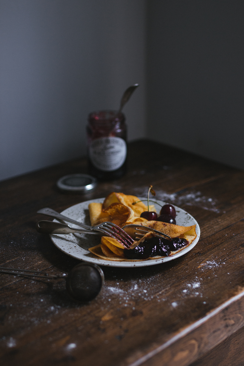 Buttermilk Crepes by Tanya Balyanitsa (more recipes on Honeytanie.com)