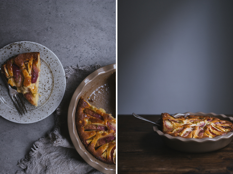 Glazed White Nectarine Cake by Tanya Balianytsia (more seasonal recipes on Honeytanie.com) 