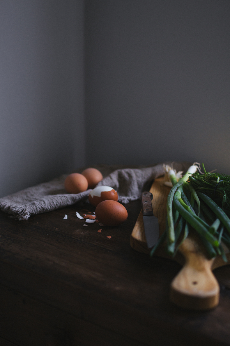 Hand Pies with Eggs and Greens by Tanya Balyanitsa (more seasonal recipes on Honeytanie.com)