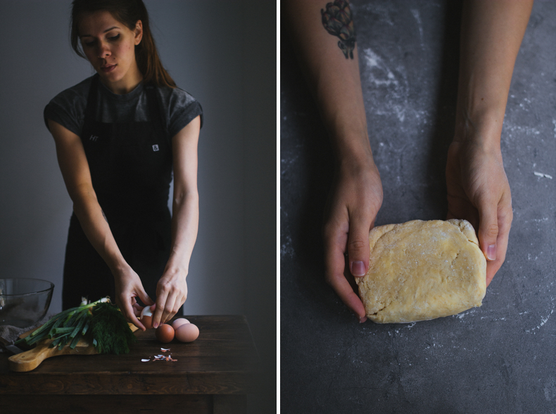 Hand Pies with Eggs and Greens by Tanya Balyanitsa (more seasonal recipes on Honeytanie.com)