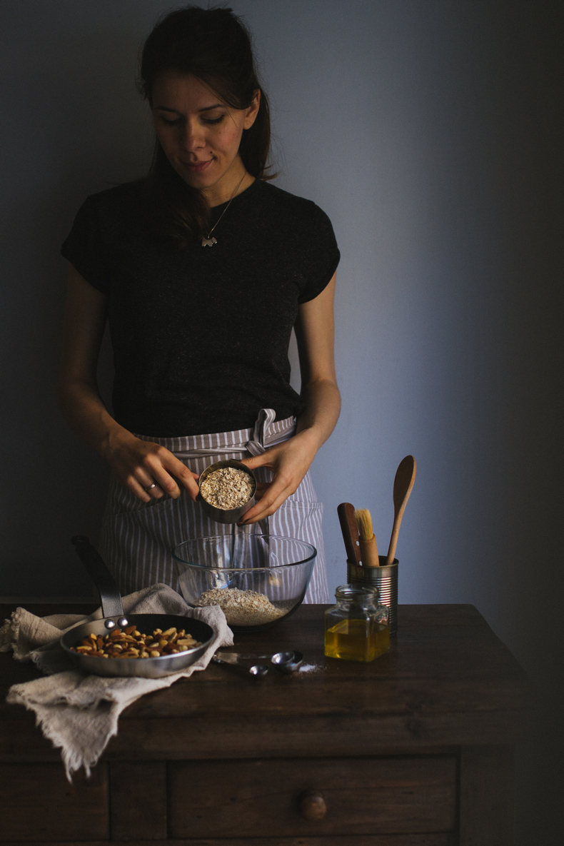 Nutty Basic Granola. Recipe and photograpy by Tanya Balyanitsa (more on Honeytanie.com)