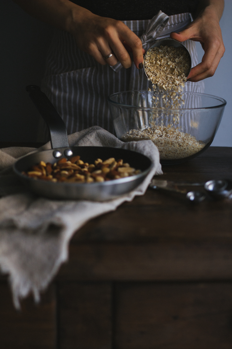 Nutty Basic Granola. Recipe and photograpy by Tanya Balyanitsa (more on Honeytanie.com)