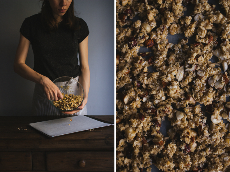 Nutty Basic Granola. Recipe and photograpy by Tanya Balyanitsa (more on Honeytanie.com)