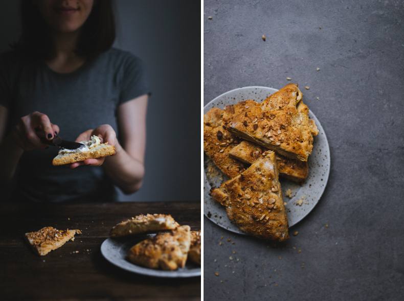 Pear & Cashew Scones. Recipe and photograpy by Tanya Balyanitsa (more on Honeytanie.com)