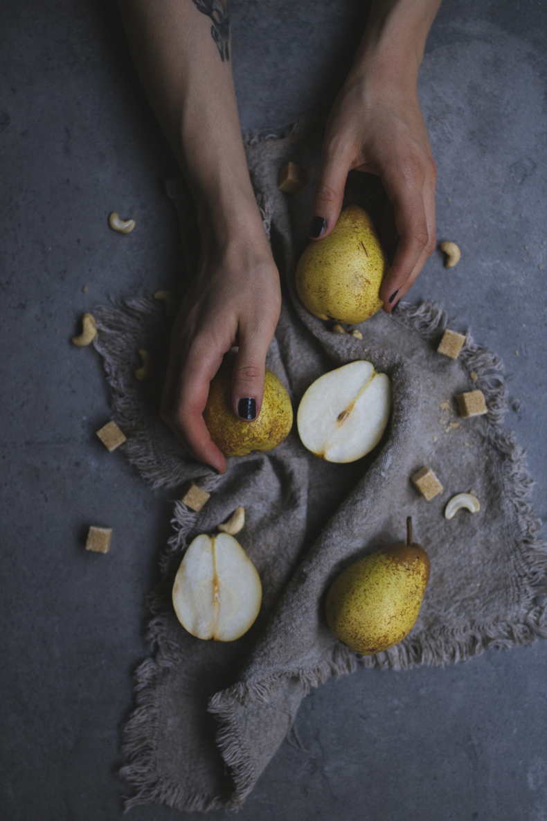 Pear & Cashew Scones. Recipe and photograpy by Tanya Balyanitsa (more on Honeytanie.com)