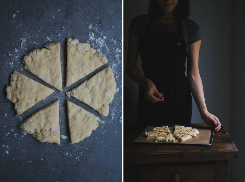 Pear & Cashew Scones. Recipe and photograpy by Tanya Balyanitsa (more on Honeytanie.com)