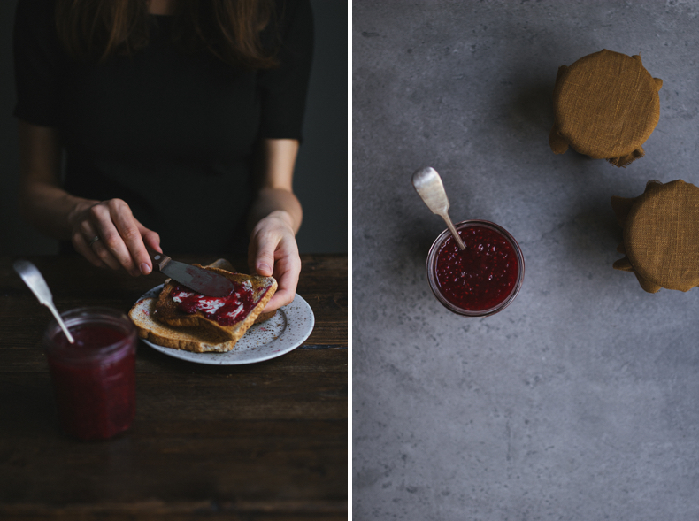 Raspberry & Ginger Jam by Tanya Balyanitsa (more recipes on Honeytanie.com)