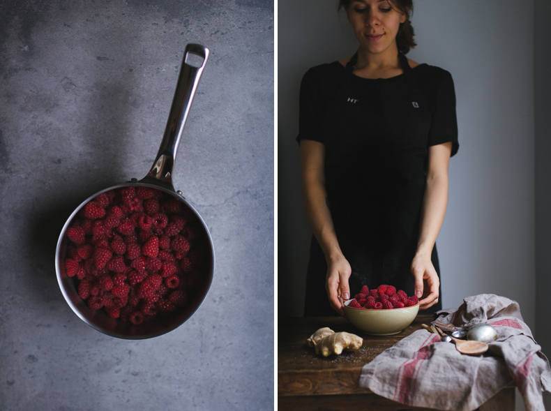 Raspberry & Ginger Jam by Tanya Balyanitsa (more recipes on Honeytanie.com)