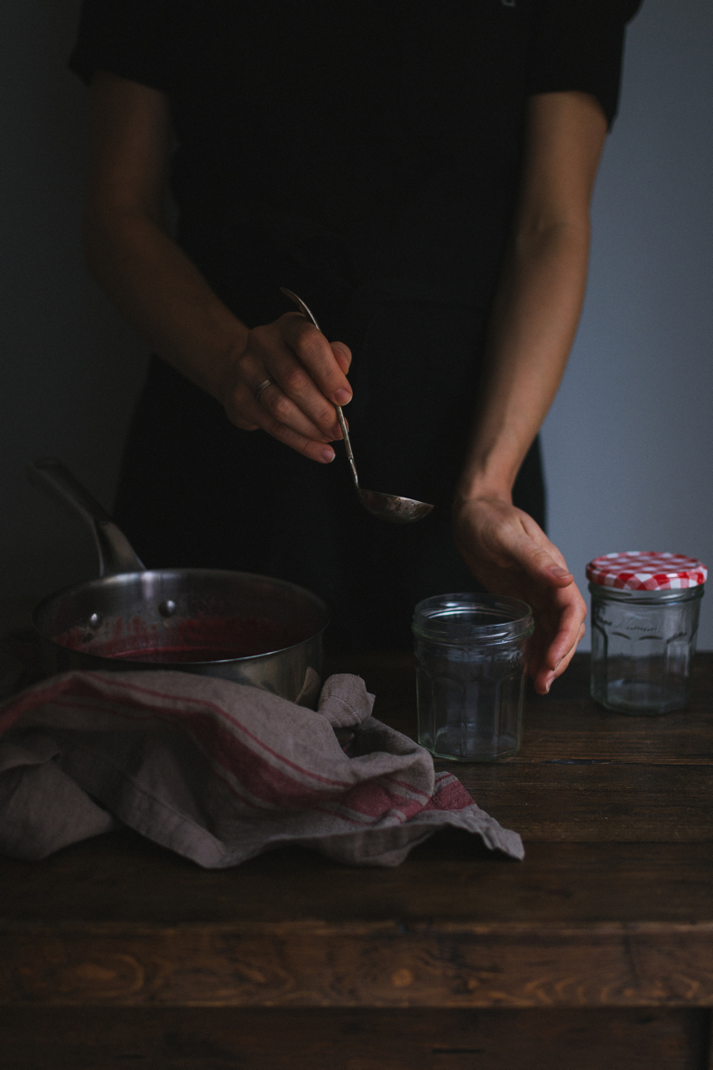 Raspberry & Ginger Jam by Tanya Balyanitsa (more recipes on Honeytanie.com)