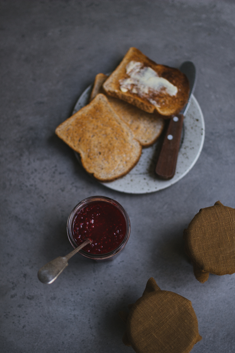 Raspberry & Ginger Jam by Tanya Balyanitsa (more recipes on Honeytanie.com)