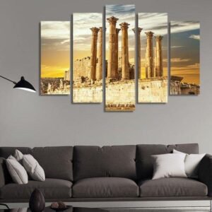 1261 - Nature 5 Panel Canvas Art Wall Decor