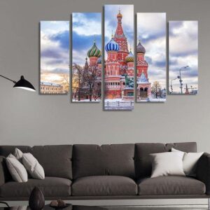 1270 - Nature 5 Panel Canvas Art Wall Decor