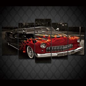 1949 Leadsled Mercury - Automative 5 Panel Canvas Art Wall Decor