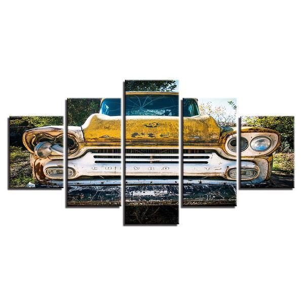 1959 Chevrolet Truck Junk Parts Field - Automative 5 Panel Canvas Art Wall Decor 1959 Chevrolet Truck Junk Parts Field - Automative 5 Panel Canvas Art Wall Decor