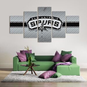 2017 San Antonio Spurs Banner - Sport 5 Panel Canvas Art Wall Decor