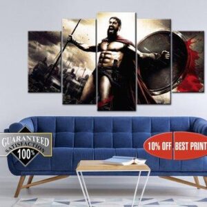 300 Spartans - Movie 5 Panel Canvas Art Wall Decor