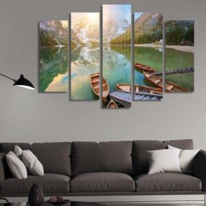 4137 - Nature 5 Panel Canvas Art Wall Decor