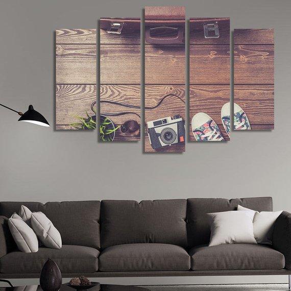 7120 - Abstract 5 Panel Canvas Art Wall Decor 7120 - Abstract 5 Panel Canvas Art Wall Decor