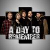 A Day To Remember #2 - Music 5 Panel Canvas Art Wall Decor