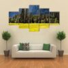 A Meadow In The Spring At Yosemite National Park - Nature 5 Panel Canvas Art Wall Decor