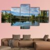 A Pond In The Arizona Desert - Nature 5 Panel Canvas Art Wall Decor
