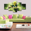 Aaron Rodgers Football - Sport 5 Panel Canvas Art Wall Decor