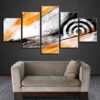 Abstract Car Wheel - Automative 5 Panel Canvas Art Wall Decor