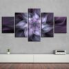 Abstract Flowers - Abstract 5 Panel Canvas Art Wall Decor