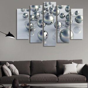 Abstract Hitory - Abstract 5 Panel Canvas Art Wall Decor