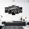 Acoustic Guitar Strings - Music 5 Panel Canvas Art Wall Decor