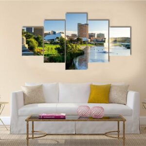 Adelaide City View - Nature 5 Panel Canvas Art Wall Decor