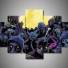 Adept - Music 5 Panel Canvas Art Wall Decor