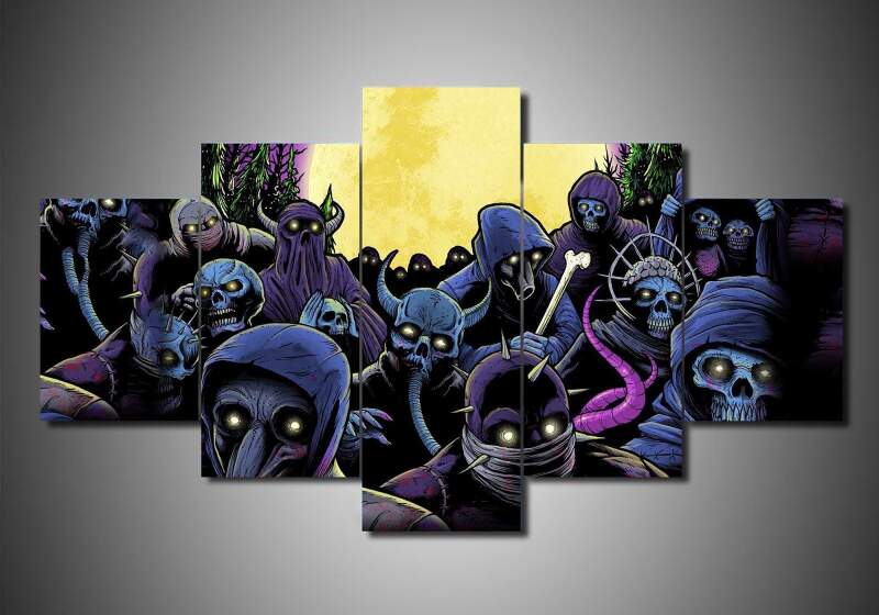 Adept - Music 5 Panel Canvas Art Wall Decor Adept - Music 5 Panel Canvas Art Wall Decor