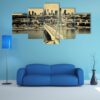 Aerial Bird View Of Warsaw - Nature 5 Panel Canvas Art Wall Decor