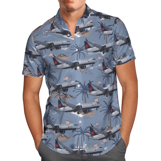 Air Canada Boeing 737-8 Max Hawaiian Shirt Air Canada Boeing 737-8 Max Hawaiian Shirt