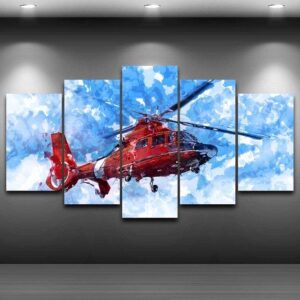 Aircraft 02- Aircraft 5 Panel Canvas Art Wall Decor