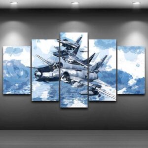 Aircraft - Aircraft 5 Panel Canvas Art Wall Decor