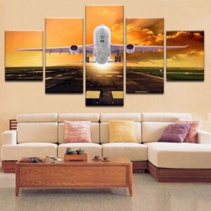 Airplane Takeoff Canvas Home Decor