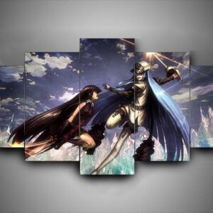Akame Ga Kill - Anime 5 Panel Canvas Art Wall Decor