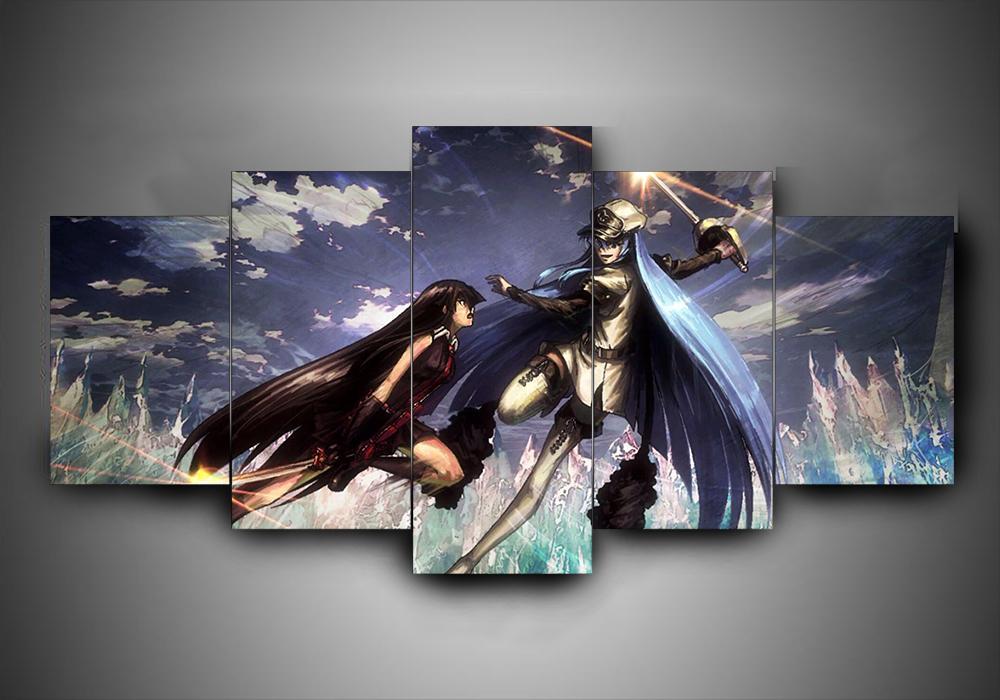 Akame Ga Kill - Anime 5 Panel Canvas Art Wall Decor Akame Ga Kill - Anime 5 Panel Canvas Art Wall Decor