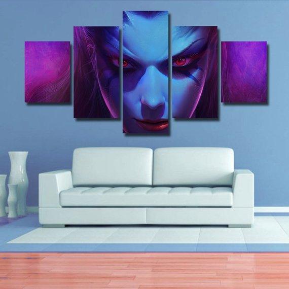 Akasha - Gaming 5 Panel Canvas Art Wall Decor Akasha - Gaming 5 Panel Canvas Art Wall Decor