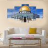 Al Aqsa Mosque In Jerusalem In Blue Sky - Nature 5 Panel Canvas Art Wall Decor