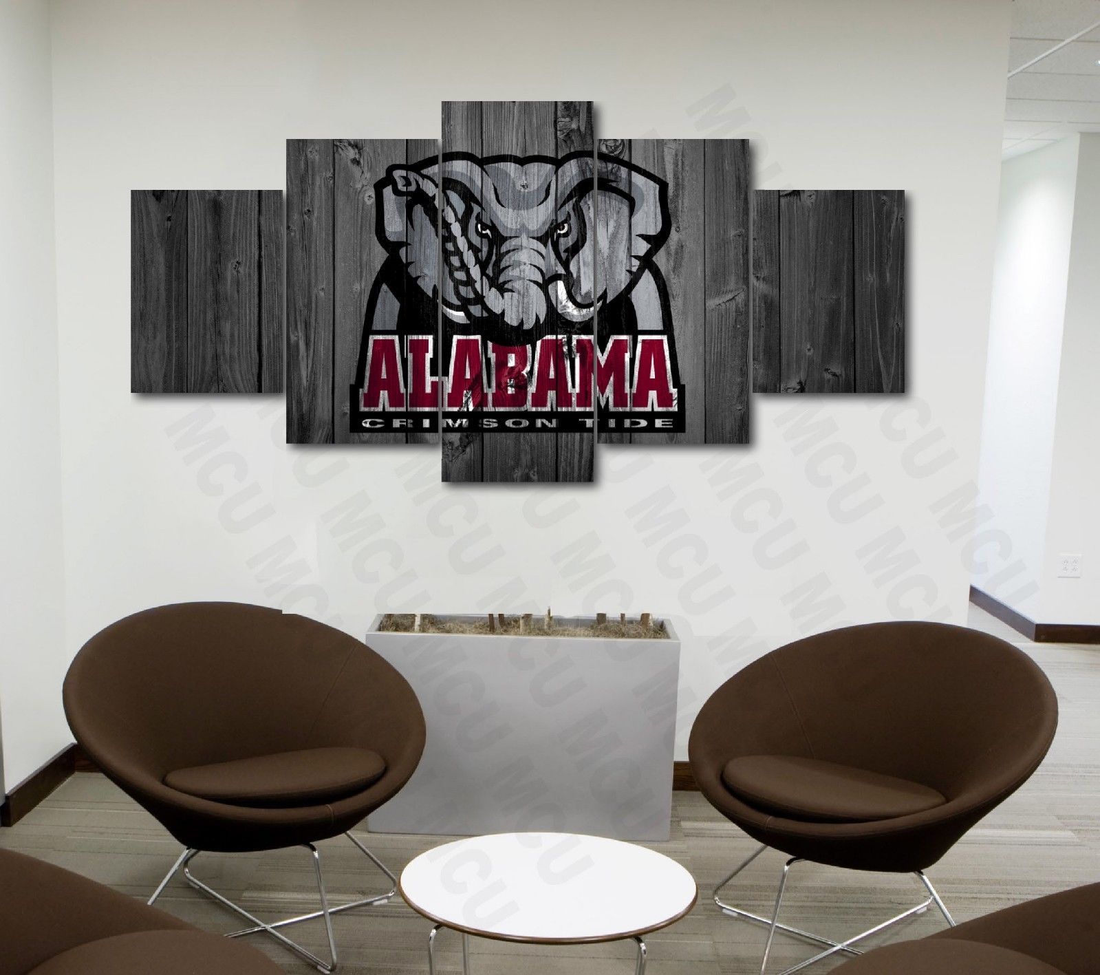Alabama Crimson Tide 1 Sport - 5 Panel Canvas Art Wall Decor Alabama Crimson Tide 1 Sport - 5 Panel Canvas Art Wall Decor