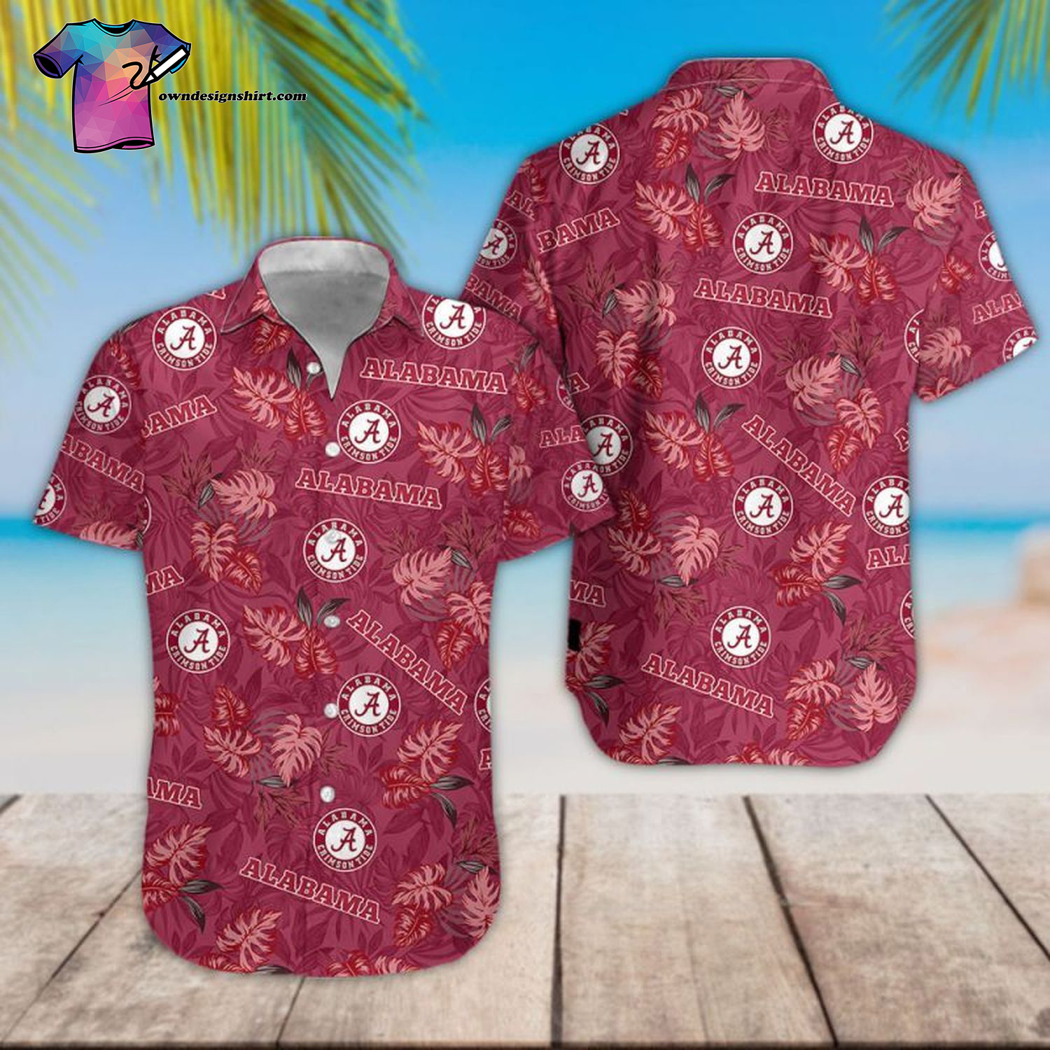 Alabama Crimson Tide Full Printing Hawaiian Shirt Alabama Crimson Tide Full Printing Hawaiian Shirt