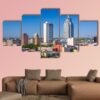 Alabama Downtown Skyline - Nature 5 Panel Canvas Art Wall Decor