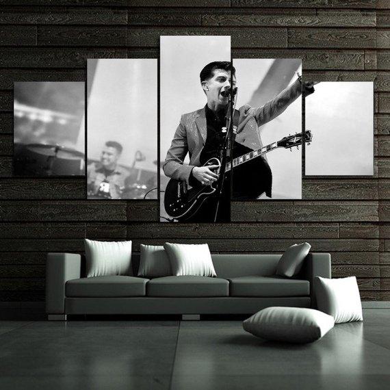 Alex Turner - Music 5 Panel Canvas Art Wall Decor Alex Turner - Music 5 Panel Canvas Art Wall Decor